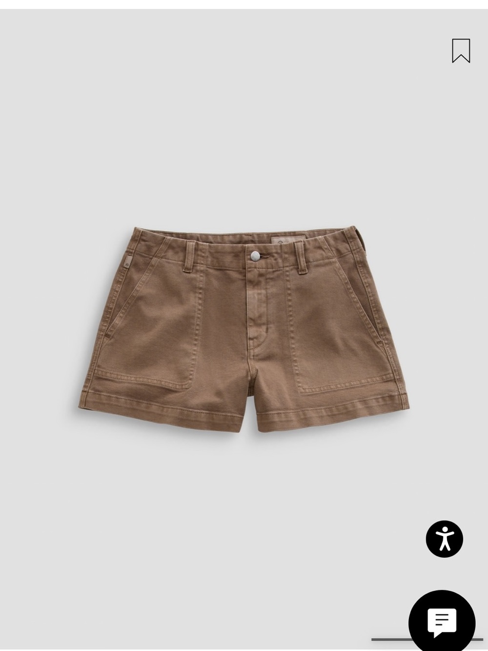 AG ANALEIGH SHORT IN LUGHT TAUPE
